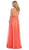 May Queen - MQ1199 Dazzling Sleeveless Beaded and Laced Scoop Neck A-Line Evening Dress In Orange