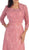 May Queen - Sleeveless Floral Evening Dress in Pink
