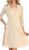 Illusion Lace A-Line Cocktail Dress with Sheer Bolero
