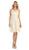 Illusion Lace A-Line Cocktail Dress with Sheer Bolero