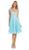 Dreamy Illusion Cap Sleeve A-Line Cocktail Dress