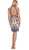 Flirty Laced Illusion High Neck Short Evening Dress