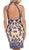 Flirty Laced Illusion High Neck Short Evening Dress