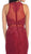 Bead Embellished Sheer Evening Gown