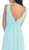 May Queen - MQ1225B Sleeveless Plunging Interweaved Prom Gown