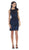 Soutache Lace Illusion Bateau Sheath Cocktail Dress