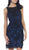 May Queen - Soutache Lace Illusion Bateau Sheath Cocktail Dress