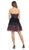 Strapless Straight Mesh Cocktail Dress
