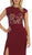 Elegant Laced Illusion Neck Long Evening Dress