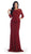 Laced Illusion Bateau Peplum Evening Dress