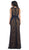 Sleeveless V-Neck Lace Evening Gown