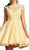 Beaded Floral A Line Cocktail Dress