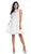 May Queen - Beaded Floral A Line Cocktail Dress