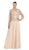 Exquisite Bateau Lace Long Evening Dress with Lace Jacket