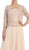 Exquisite Bateau Lace Long Evening Dress with Lace Jacket