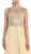 Elegant Beaded Bateau Neck A-Line Evening Dress