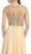 Elegant Beaded Bateau Neck A-Line Evening Dress