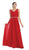 May Queen - Jeweled V-Neck Chiffon A-Line Prom Dress