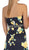 Strapless Floral Print Evening Gown