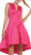 Charming V-Neck High Low Satin Short Formal Dress