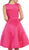 May Queen - MQ1409 Charming V-Neck High Low Satin Short Formal Dress