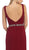 Fitted Plunging Seamed Prom Dress