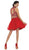 May Queen - Floral Halter A-line Cocktail Dress