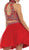 Floral Halter A-line Cocktail Dress