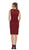 Knee Length Embroidered V-Neck Cocktail Dress