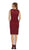 May Queen - Knee Length Embroidered V-Neck Cocktail Dress