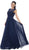 Dainty Cap Sleeve Lace Applique Illusion Prom Gown