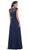 May Queen - Dainty Cap Sleeve Lace Applique Illusion Prom Gown
