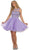 May Queen - Floral Applique A Line Cocktail Dress
