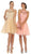 May Queen - Floral Applique A Line Cocktail Dress