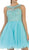 Floral Applique A Line Cocktail Dress