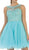 May Queen - Floral Applique A Line Cocktail Dress
