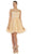 Floral Applique A Line Cocktail Dress