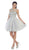May Queen - Floral Applique A Line Cocktail Dress