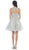 Floral Applique A Line Cocktail Dress