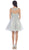 May Queen - Floral Applique A Line Cocktail Dress