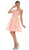 May Queen - Floral Applique A Line Cocktail Dress