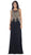 Illusion Ornate Lace Prom Gown