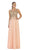 Illusion Ornate Lace Prom Gown