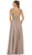 May Queen - MQ1432B Embellished Illusion Scoop A-line Prom Dress