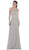 Embellished Illusion Scoop A-line Prom Dress