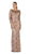 May Queen - MQ1435 Regal Lace Jewel Illusion Evening Gown