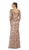 May Queen - MQ1435 Regal Lace Jewel Illusion Evening Gown
