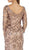 Regal Lace Jewel Illusion Evening Gown