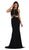 May Queen - Illusion Paneled Cutout Sheath Long Prom Gown