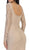 Lace Long Sleeve Bateau Sheath Cocktail Dress